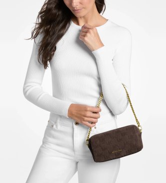 Michael Kors Bandolera transformable Bryant marrón