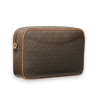 Michael Kors Tracolla Bev grande con logo marrone