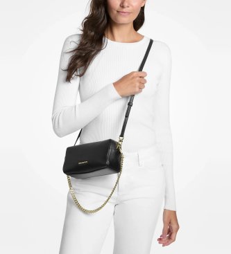 Michael Kors Tracolla Bryant piccola in pelle granata nero