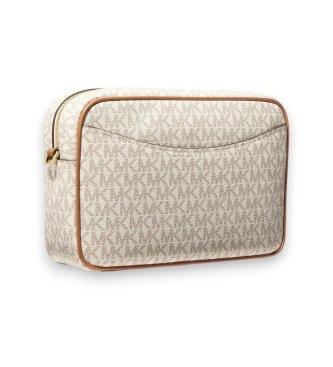 Michael Kors Borsa a tracolla Bev grande con logo beige