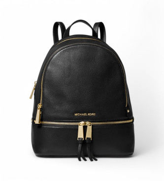 Michael Kors Rhea mittelgroer Lederrucksack schwarz