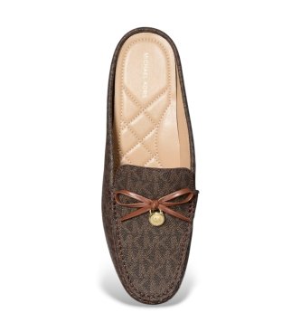Michael Kors Zapatos Greta con logotipo marrón