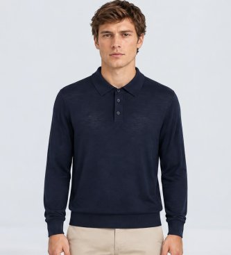 Michael Kors Core Merino Polo Midnight Blue