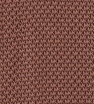 Michael Kors Plain cotton knit polo shirt with logo brown