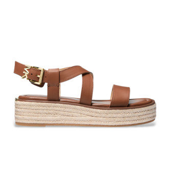 Michael Kors Bruine Leren Sandalen