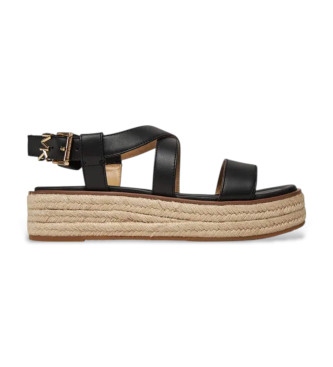 Michael Kors Sandales en cuir Lynn noir
