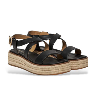 Michael Kors Sandales en cuir Lynn noir