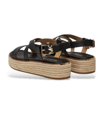 Michael Kors Sandales en cuir Lynn noir