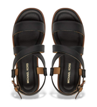 Michael Kors Sandales en cuir Lynn noir