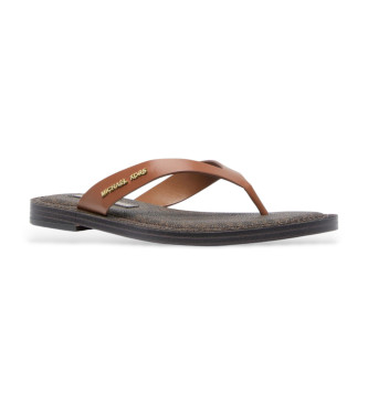 Michael Kors Bruine leren sandalen