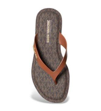 Michael Kors Bruine leren sandalen