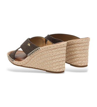 Michael Kors Brown Kenzie Sandals