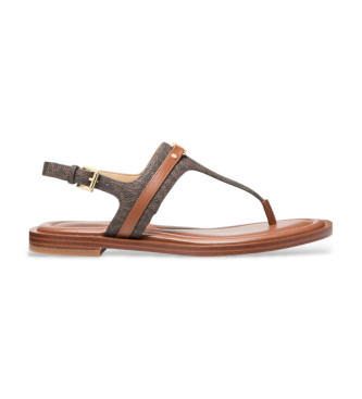 Michael Kors Braune Mandy-Sandalen