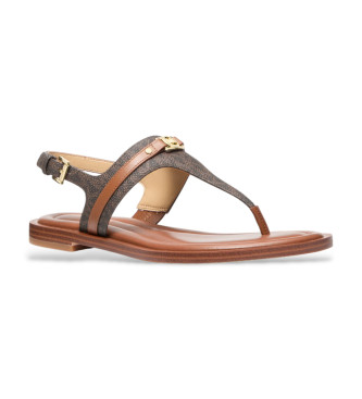 Michael Kors Braune Mandy-Sandalen