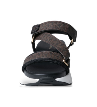 Michael Kors Sand�lias castanhas com monograma