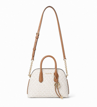 Michael Kors Bolso Freddie mediano con cadena beige