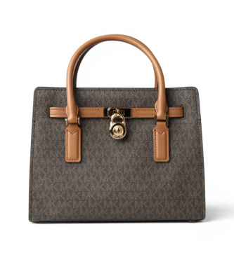 Michael Kors Hamilton small brown bag