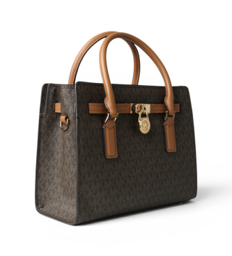 Michael Kors Hamilton small brown bag