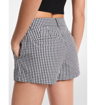 Michael Kors Vichy shorts sort, hvid