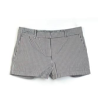 Michael Kors Vichy shorts sort, hvid