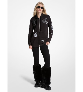 Michael Kors Sweat en coton ponge noir