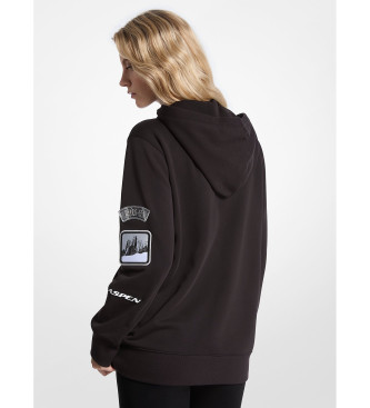 Michael Kors Sweat en coton ponge noir