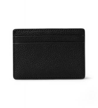 Michael Kors Porte-cartes en cuir grain noir