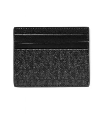 Michael Kors Greyson Porta-cartes grande com logtipos preto