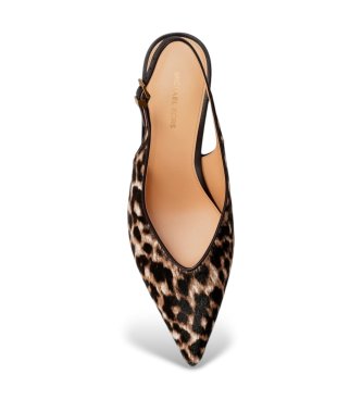 Michael Kors Zapatos de piel Tonya camel