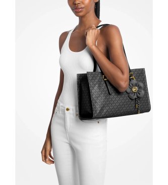 Michael Kors Bolsa tote Zadie média com estampa de logotipos preto