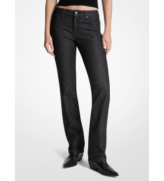 Michael Kors Jean skinny en denim extensible avec clous noir