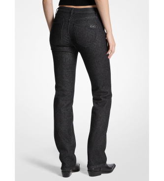 Michael Kors Jean skinny en denim extensible avec clous noir