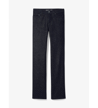 Michael Kors Jean skinny en denim extensible avec clous noir