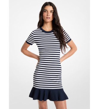 Michael Kors Dress with navy flounce