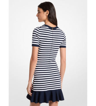 Michael Kors Dress with navy flounce