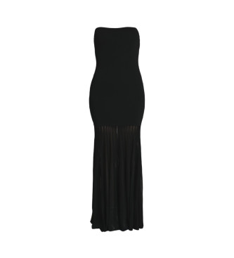 Michael Kors Stretch-Strickkleid mit nackten Schultern schwarz