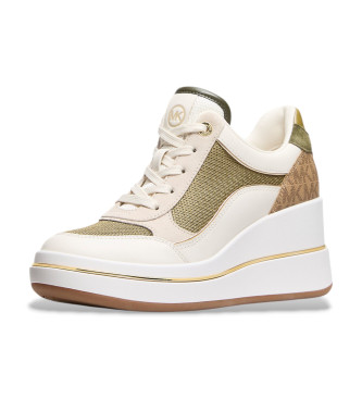 Michael Kors Skórzany pantofel Emmy w kolorze beżowym