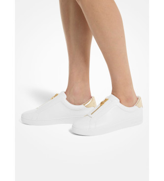 Michael Kors Zapatilla Keaton con cremallera y logotipo blanco