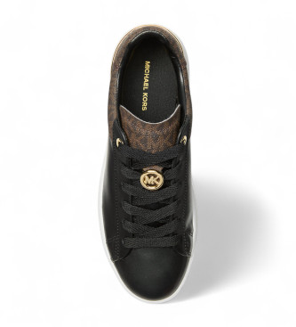 Michael Kors Rjavi usnjeni copati Dottie