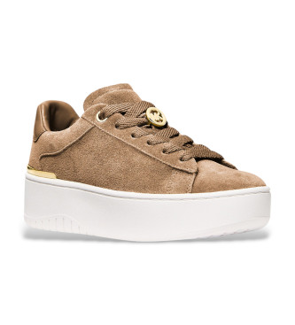 Michael Kors Rjavi usnjeni copati Dottie 