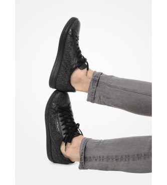 Michael Kors Keating Leder Sneakers schwarz