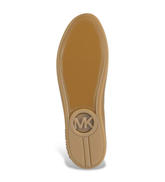 Michael Kors Baskets en cuir mtallique avec dcoration argente