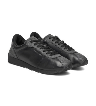 Michael Kors Zapatillas de piel Rhodes negro