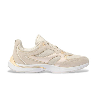 Michael Kors Riley Trainer - Baskets en cuir beige