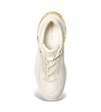 Michael Kors Baskets Toni Slip On Trainer en cuir beige