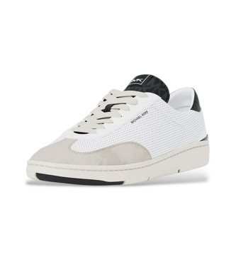 Michael Kors Wilton Perforated leather trainers white