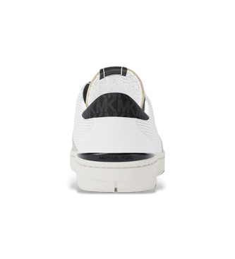 Michael Kors Wilton Perforated leather trainers white