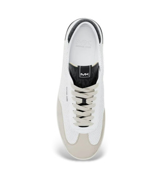 Michael Kors Wilton Perforated leather trainers white