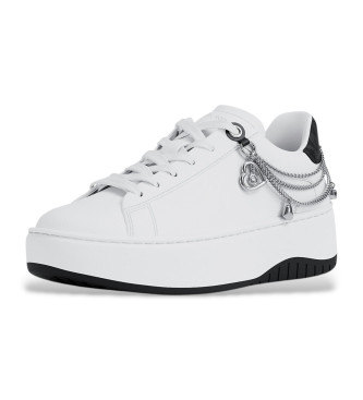 Michael Kors Dottie witte leren sportschoenen