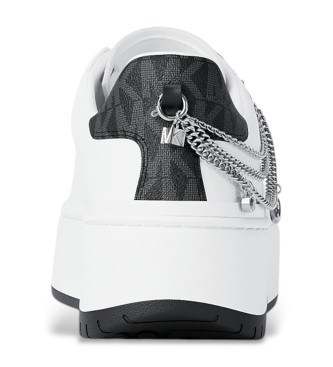 Michael Kors Dottie witte leren sportschoenen